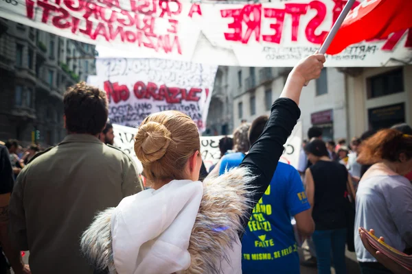 Celebração da libertação da Itália — Fotografia de Stock