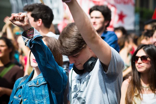 Celebration of liberation of  Italy — Stock Photo, Image