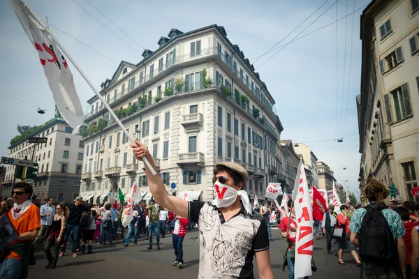 Celebration of liberation of  Italy — Stock Photo, Image