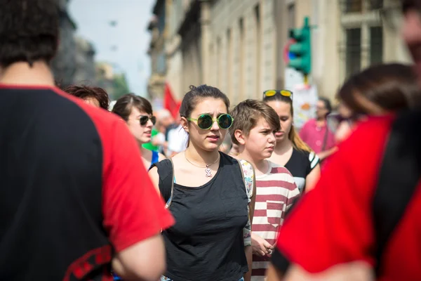 Celebration of liberation of  Italy — Stock Photo, Image