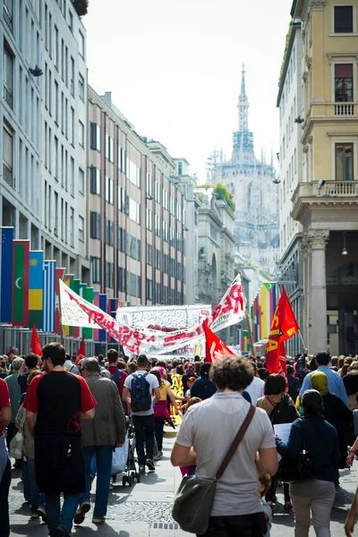 Celebration of liberation of  Italy — Stock Photo, Image