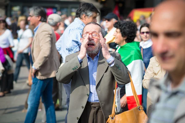 Celebration of liberation of  Italy — Stock Photo, Image