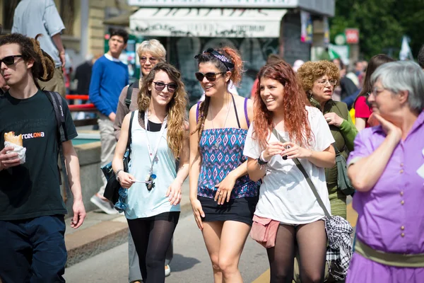 Celebration of liberation of  Italy — Stock Photo, Image