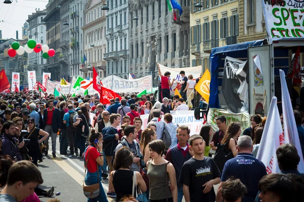 Celebration of liberation of  Italy — Stock Photo, Image