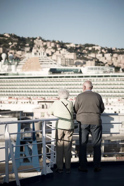 people back looking sea landscape