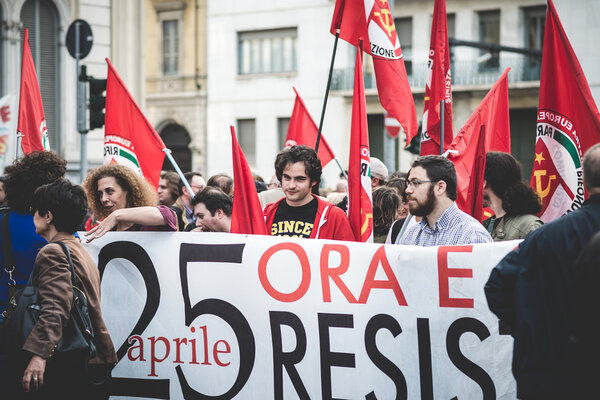 Manifestation against fascism