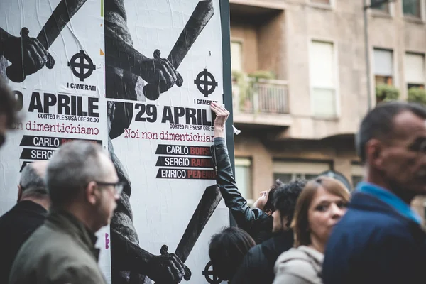 Manifestatie tegen het fascisme — Stockfoto