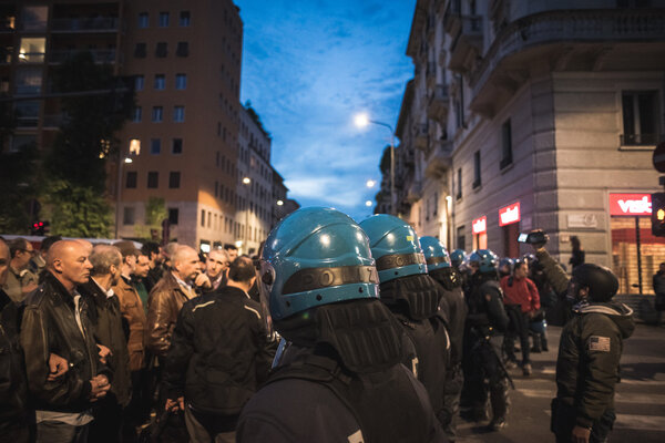 Manifestation against fascism