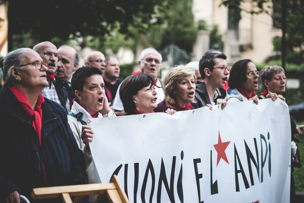 Manifestation against fascism