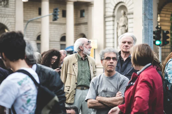 Manifestation mot fascism — Stockfoto