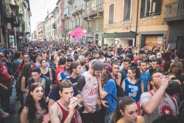 işçi günü Milano'da düzenlenen
