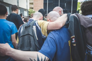 işçi günü Milano'da düzenlenen