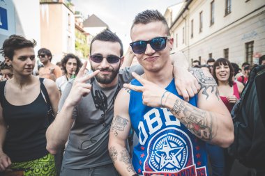 işçi günü Milano'da düzenlenen