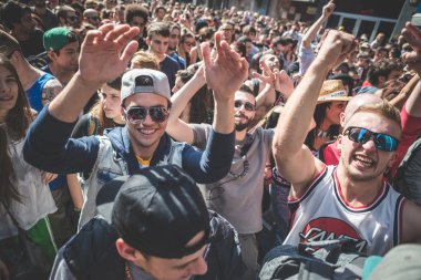 işçi günü Milano'da düzenlenen