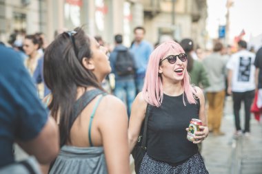 işçi günü Milano'da düzenlenen
