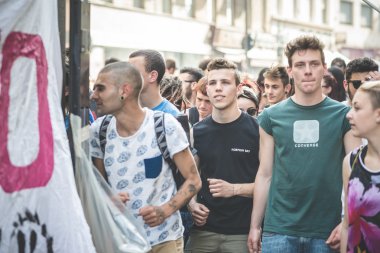 işçi günü Milano'da düzenlenen