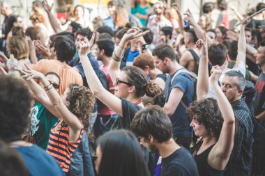 işçi günü Milano'da düzenlenen