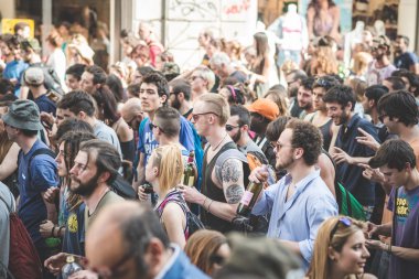 işçi günü Milano'da düzenlenen