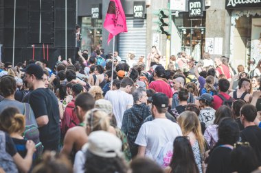 işçi günü Milano'da düzenlenen