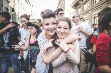 işçi günü Milano'da düzenlenen