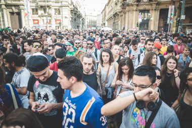 işçi günü Milano'da düzenlenen