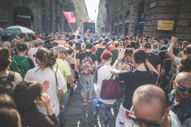 işçi günü Milano'da düzenlenen