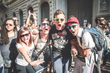 işçi günü Milano'da düzenlenen