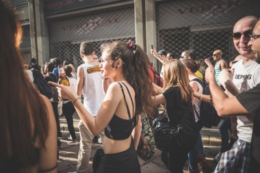 işçi günü Milano'da düzenlenen