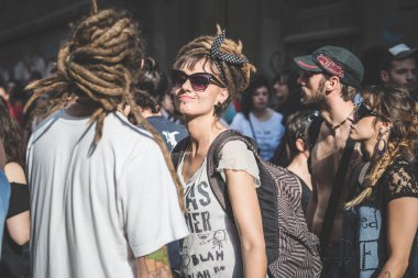işçi günü Milano'da düzenlenen