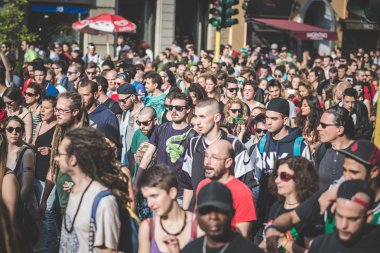 işçi günü Milano'da düzenlenen