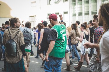 işçi günü Milano'da düzenlenen