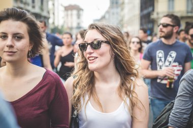 işçi günü Milano'da düzenlenen