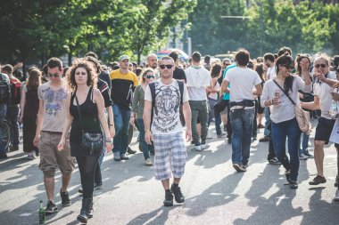 işçi günü Milano'da düzenlenen