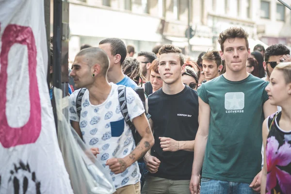 Dag van de arbeid gehouden in Milaan — Stockfoto