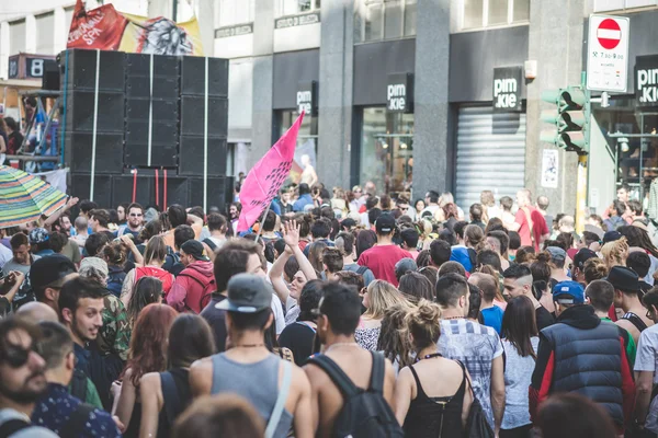 Ημέρα της εργασίας που πραγματοποιήθηκε στο Μιλάνο — Φωτογραφία Αρχείου