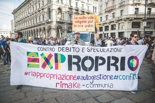 Işçi günü Milano'da düzenlenen — Stok fotoğraf