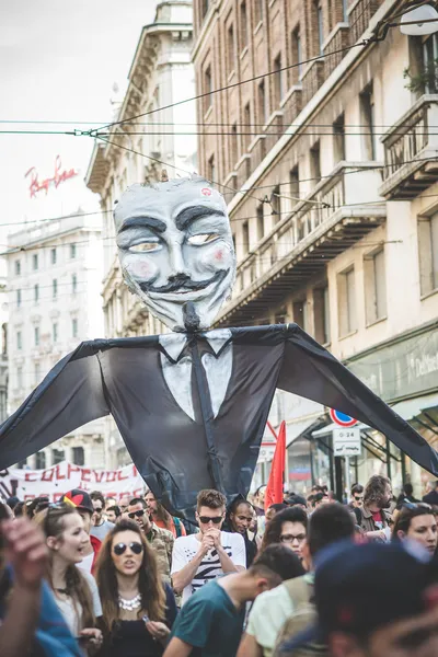 Hari buruh diadakan di Milan — Stok Foto
