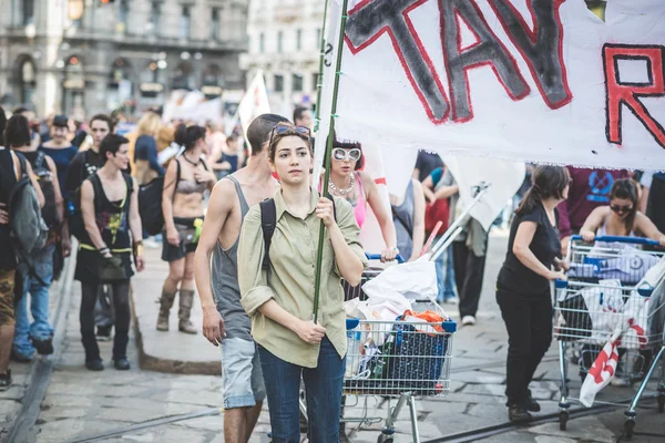 Labor day held in Milan — Stock Photo, Image