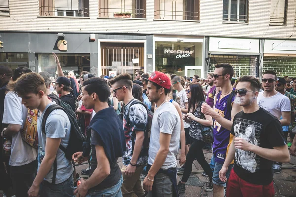 Dag van de arbeid gehouden in Milaan — Stockfoto