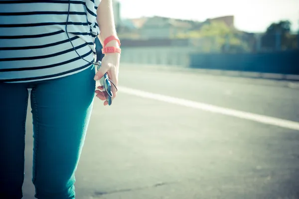 Hipster vrouw — Stockfoto