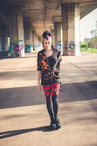 Güzel punk kız — Stok fotoğraf