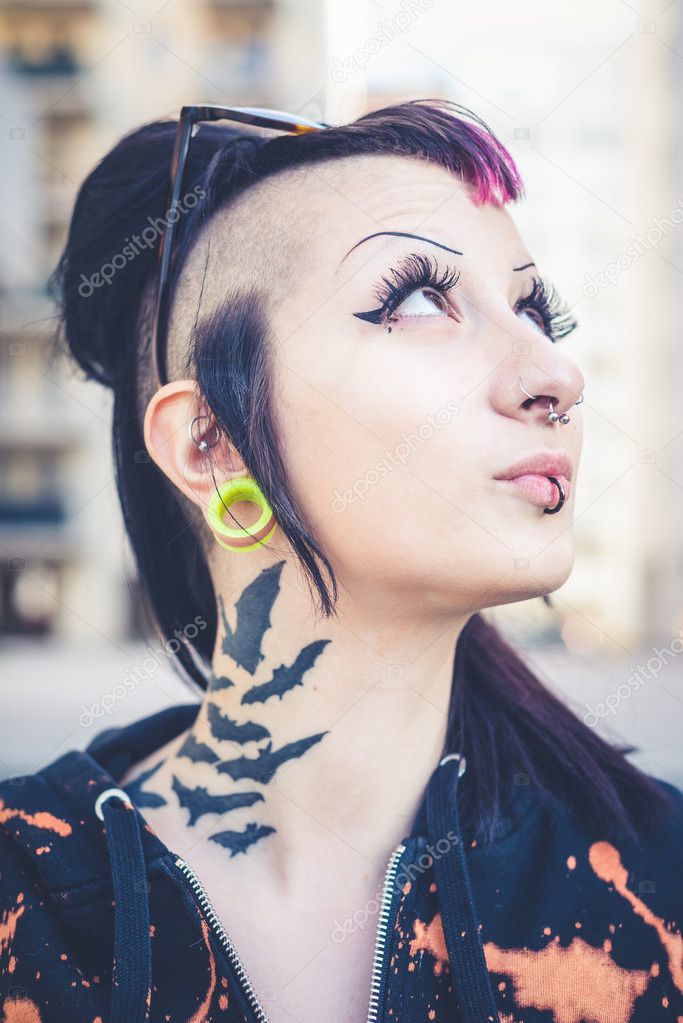Beautiful punk girl