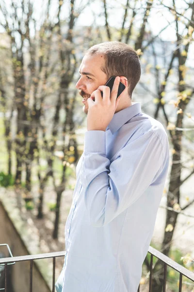 Business multitasking  man — Stock Photo, Image