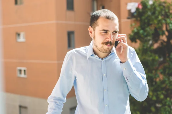 Man calling with smartphone — Stock Photo, Image