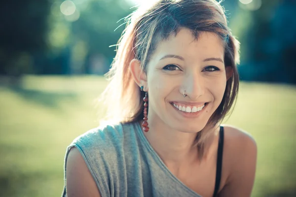 Young beautiful model woman — Stock Photo, Image