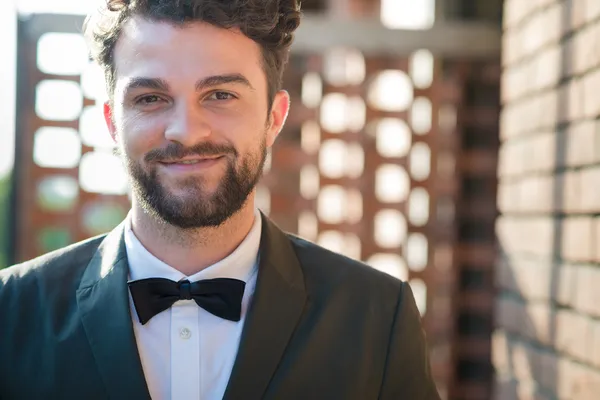 Handsome hipster modern elegant man — Stock Photo, Image