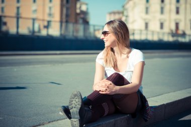 Genç güzel kadın.