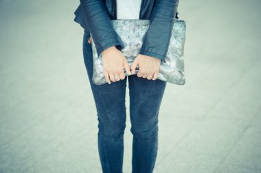 Genç güzel kadın.