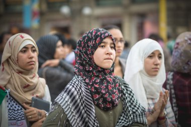 26 Temmuz 2014 'te Milano' da Filistin yanlısı tezahür