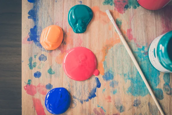 Colorful painter palette — Stock Photo, Image